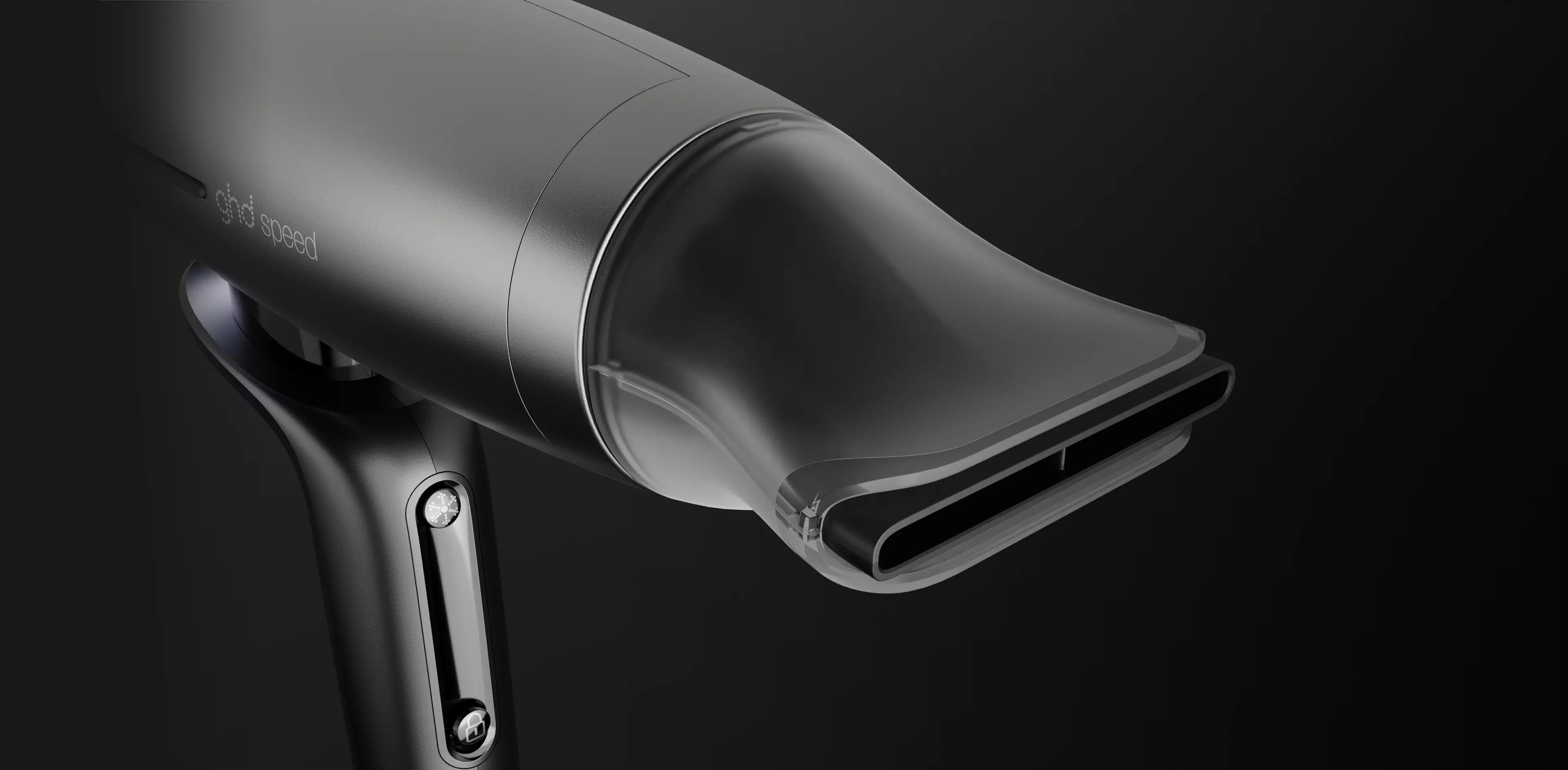 GHD SPEED PHON IONICO NERO METALLIZZATO
