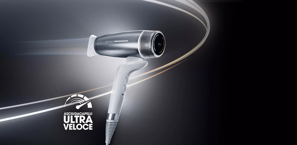 GHD SPEED ASCIUGACAPELLI A IONI BIANCO METALLIZZATO