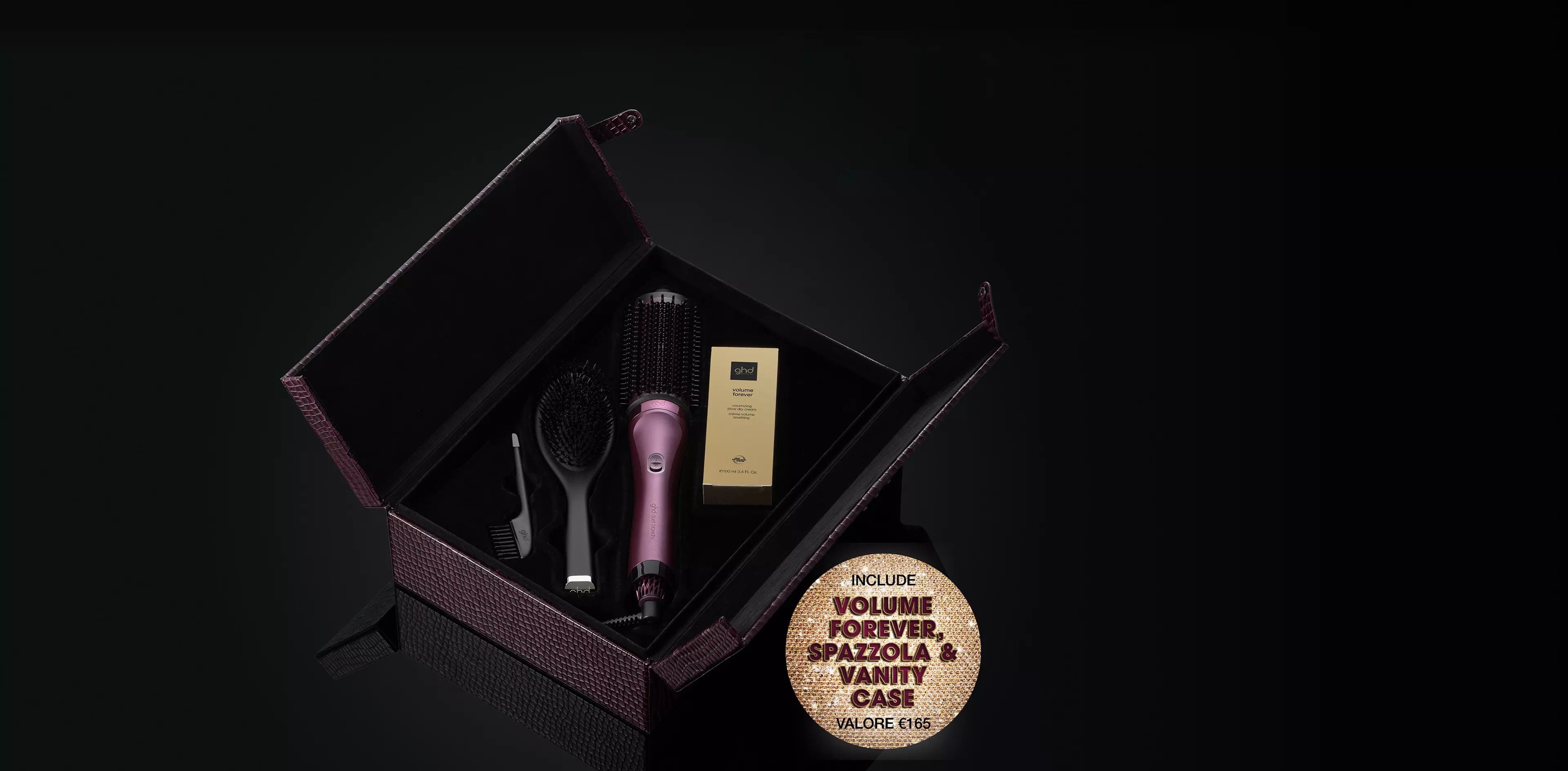 GHD BlowDry™ CHERRY CHIC - GIFTSET REGALO DI NATALE SPAZZOLA ASCIUGACAPELLI DUET