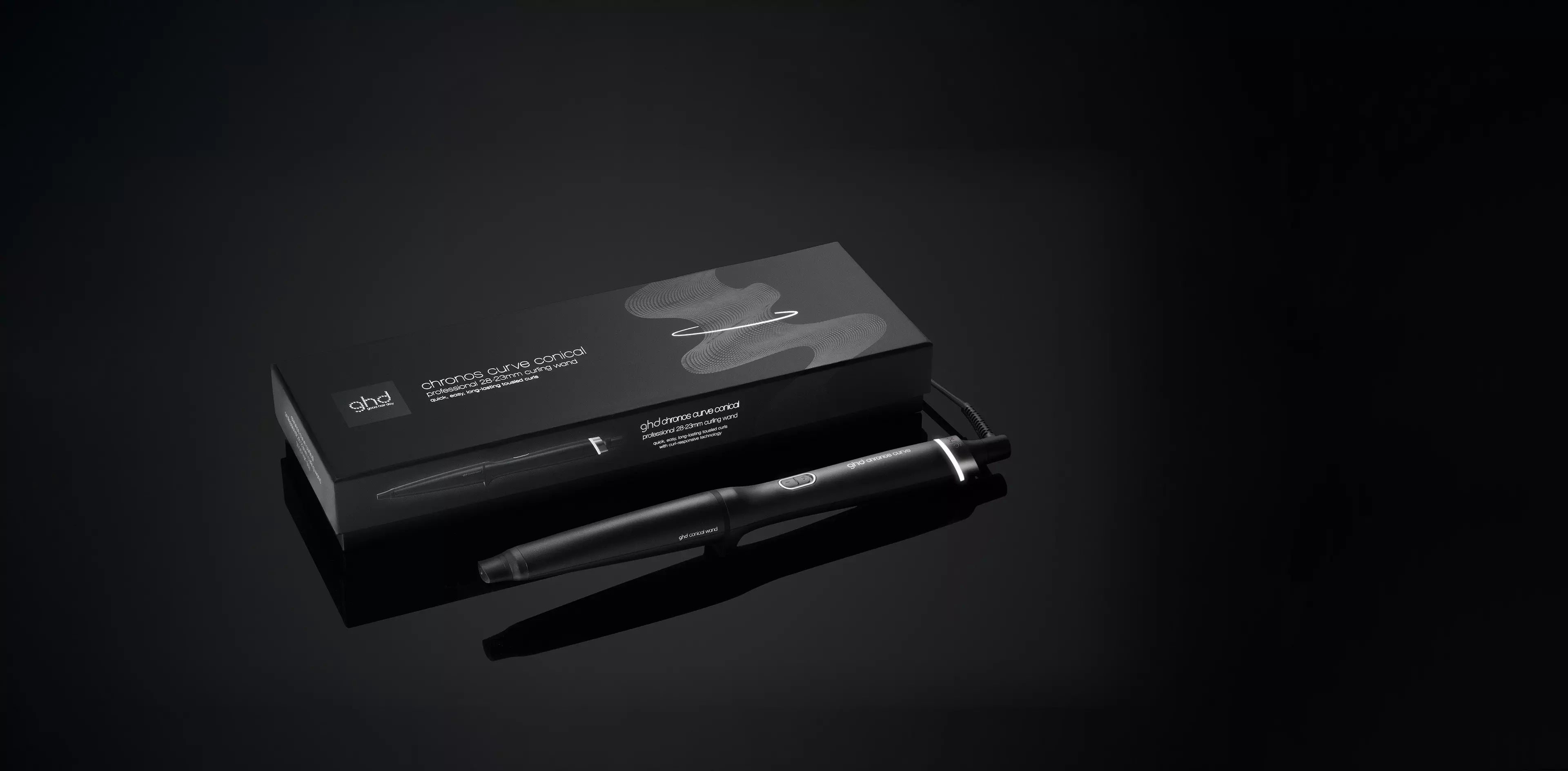 GHD Chronos Curve Conical Wand (28-32mm) - FERRO PER BEACH WAVES